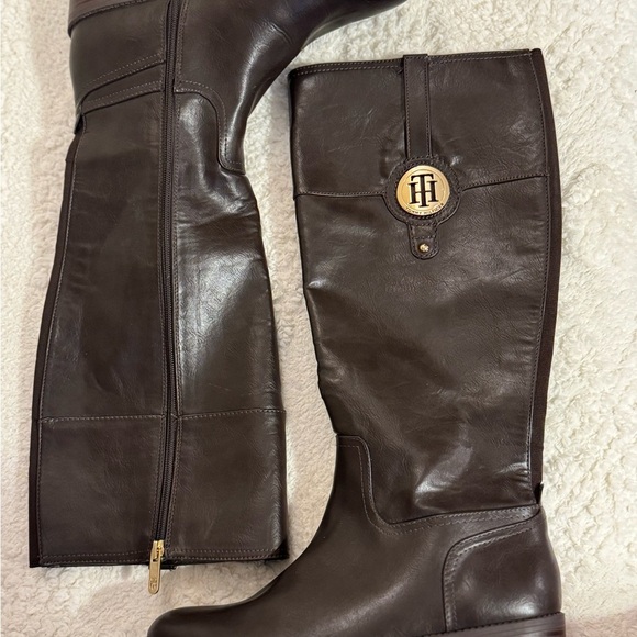 Tommy Hilfiger Dark Brown knee high Boots - Picture 2 of 7